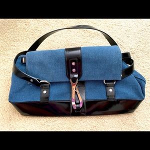 Vintage Celine denim and metal bag